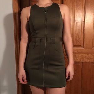 Abercrombie and Fitch metallic mini dress